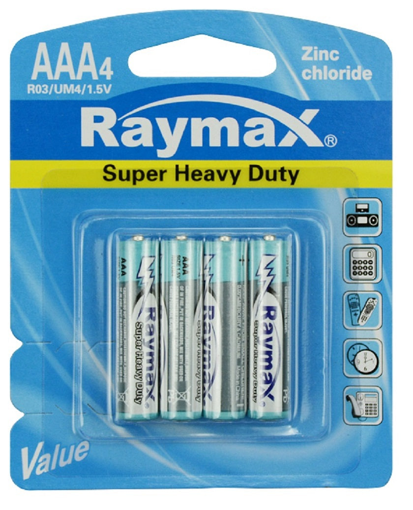 Raymax battery penlite mini r03 zinc aaa15v %c3%a0 4 pcs