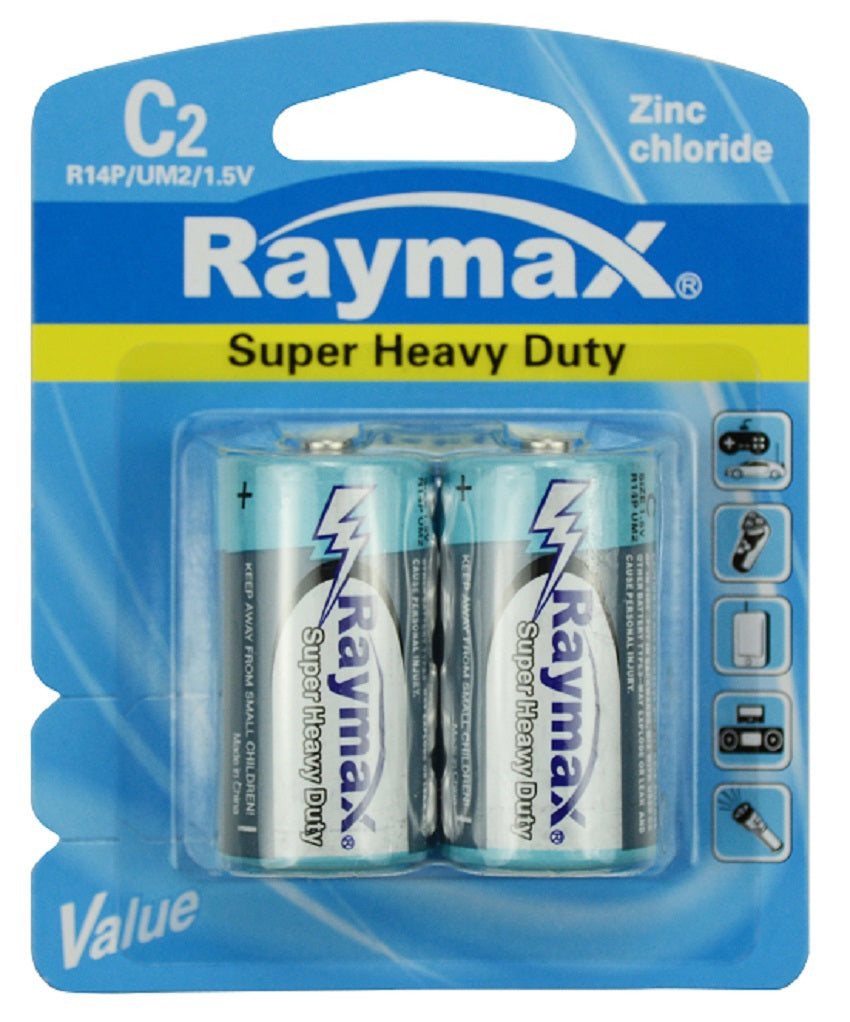 Raymax producten batterij r14p zink c 15v a 2st