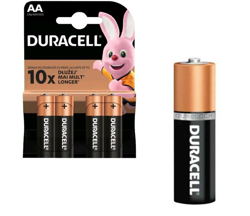 Duracell battery lr6 aa15v x4 pcs