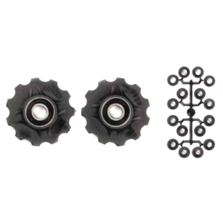 derailleur wheels 11 teeth 7-11V black 2 pieces
