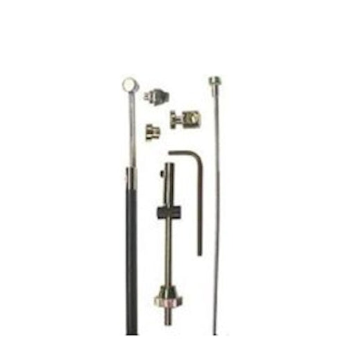 brake cable set for drum brake 1350 1000 mm black silver