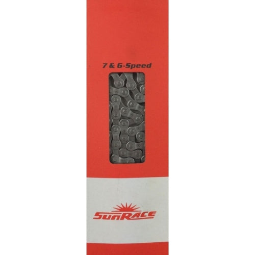 Sunrace CNM54 bicycle chain 6 7v 116L gray