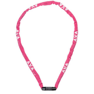 Axa kedjelås stel rcc kod 120x3,5 med polyesterkåpa - rosa