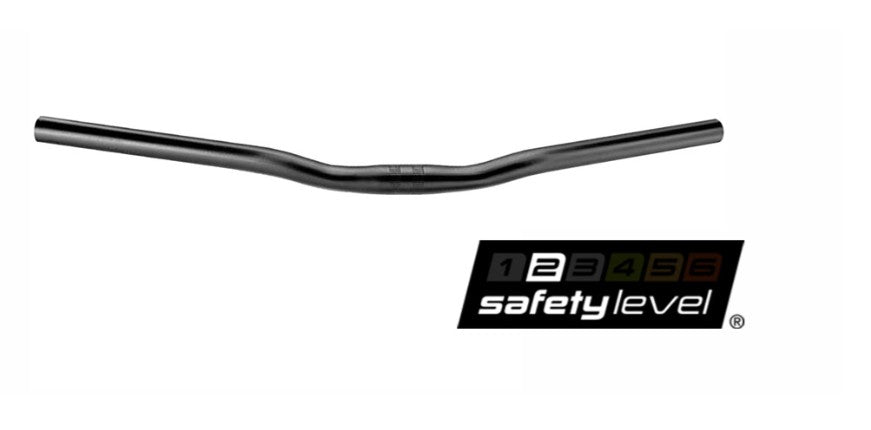 Vairas ergotec modelis ladytown 25.4, gw600, gl180, gh16, 30g aliuminio matinė juoda