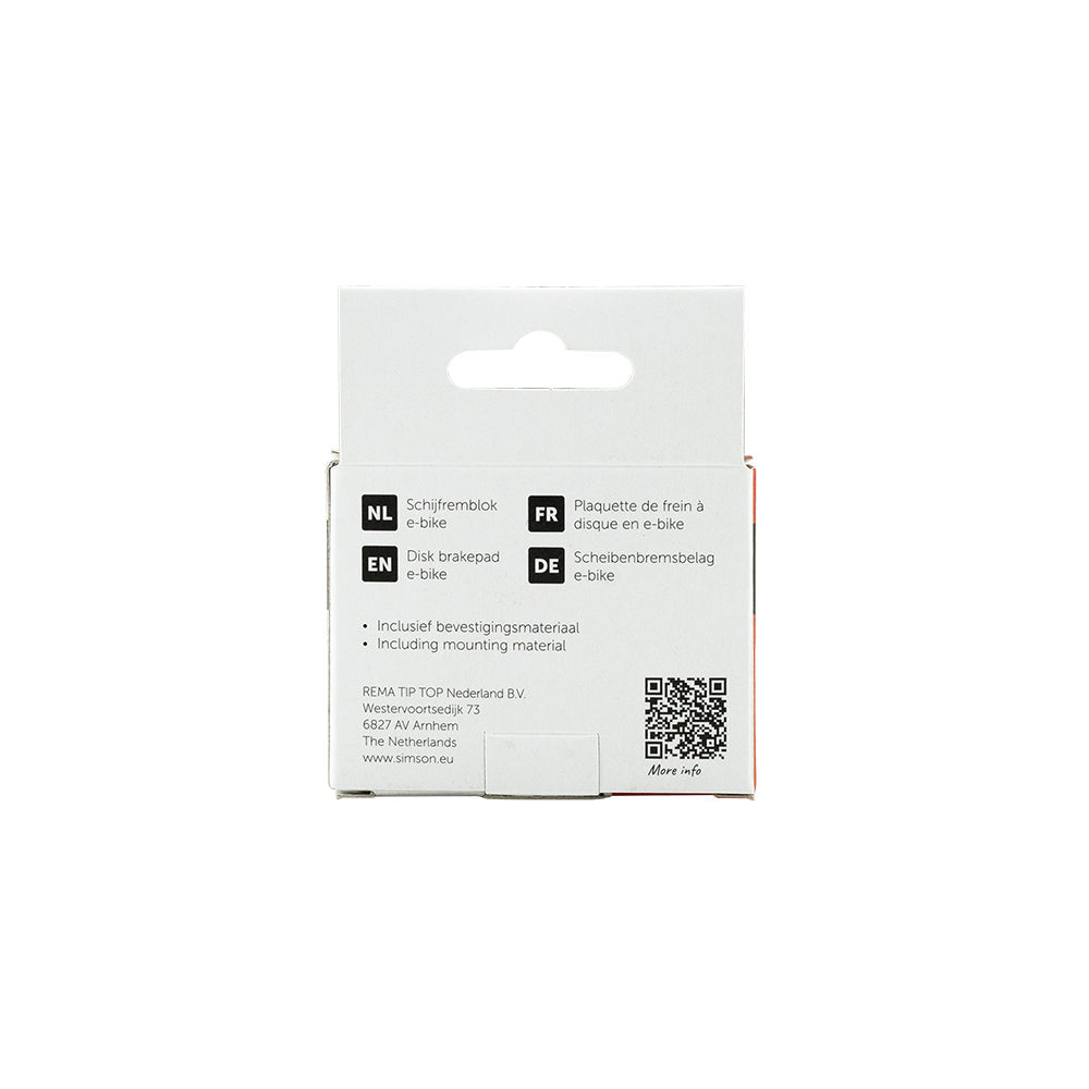 Simson disc brake pads e-bike Shimano Tektro