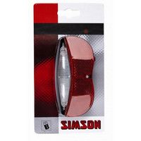 Simson Achterlicht batterij bagagedrager led rood