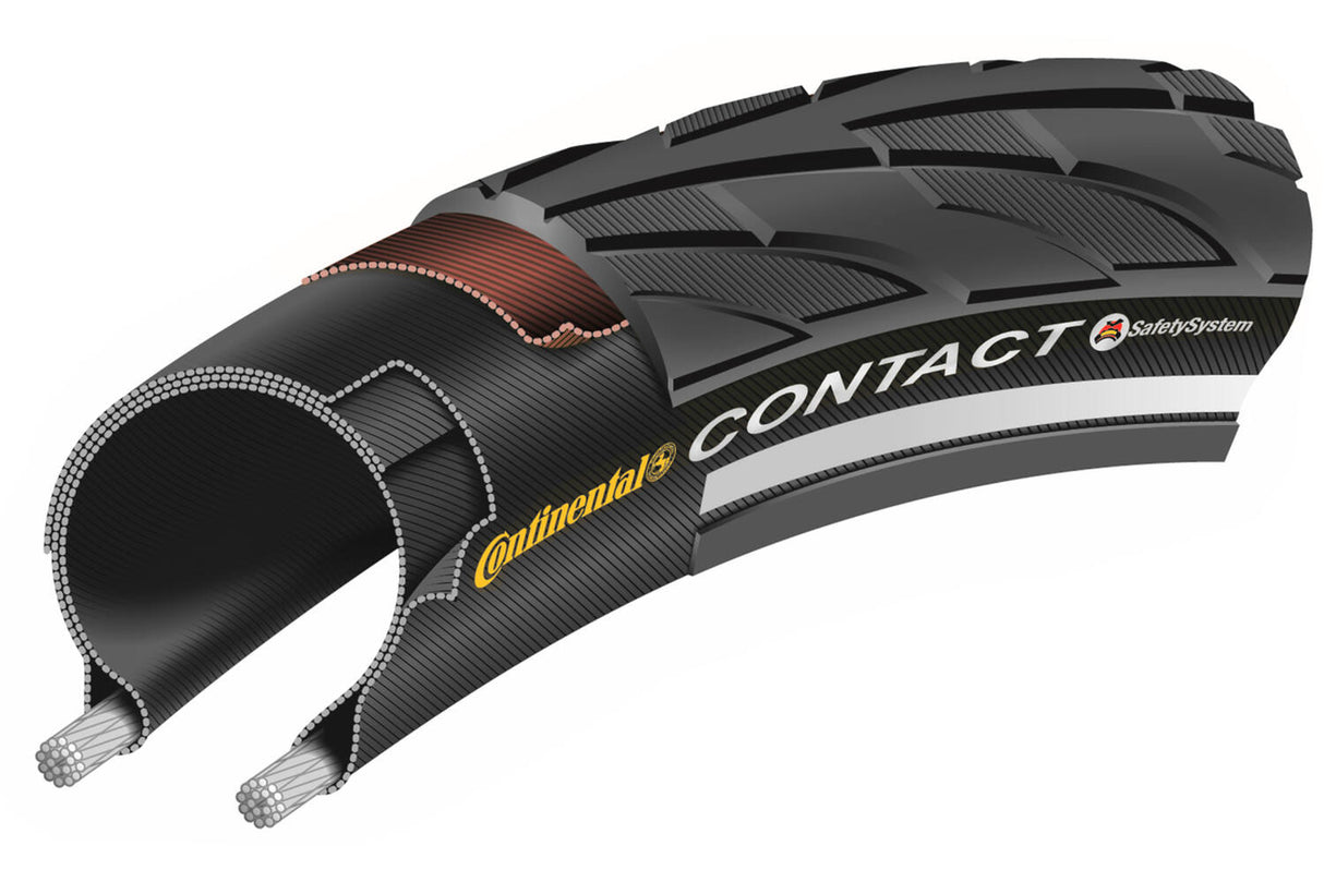 Continental CONTACT Trekkingfiets Buitenband Zwart