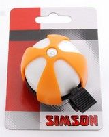 Simson Fietsbel Sport wit-oranje op kaart