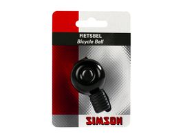 Simson bicycle bell mini 32mm, flex band attachment black