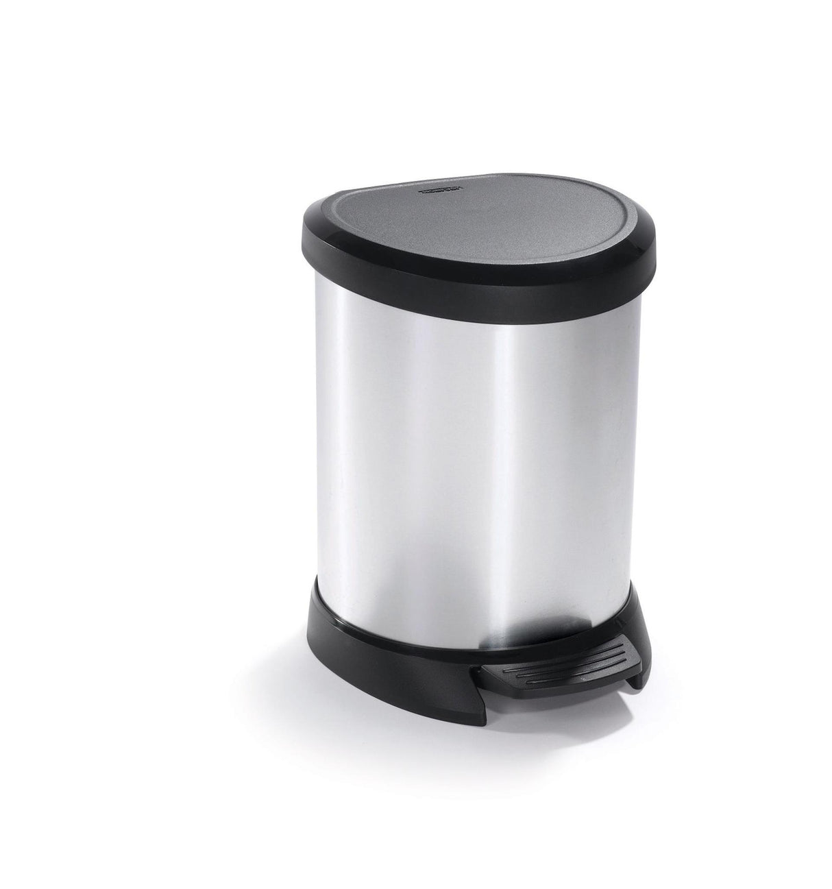 Curver a pedale DECOBIN OVAAL 5L Silver