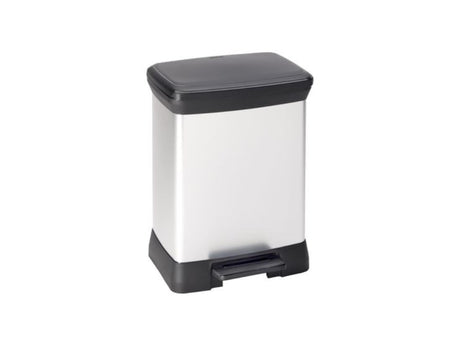 Curver decobin 30l dronuilleogach airgid