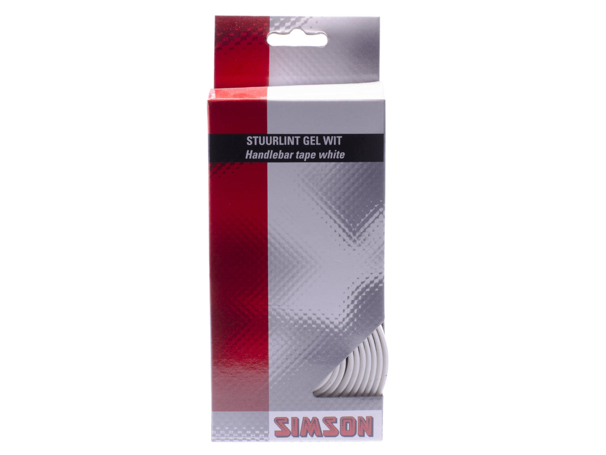 Simson Handlebar Tape Gel white (racing bike, shock absorbing, comfortable)