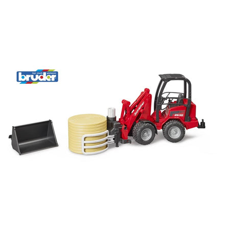 Bruder Shovel Schaeffer 2630 Balgrijper med rund Hooibaal