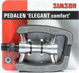 Pedals Set Elegant Comfort 9 16 inch Gray Black