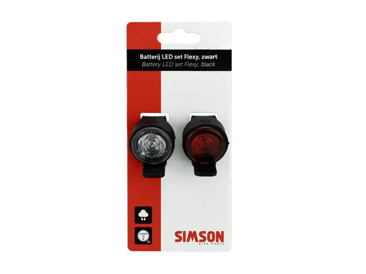 Belysningssett Simson 'Flexy' LED -sett - svart