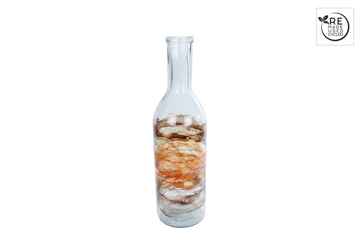 Cozydecor Vase Caldron m antikes Kunstglas