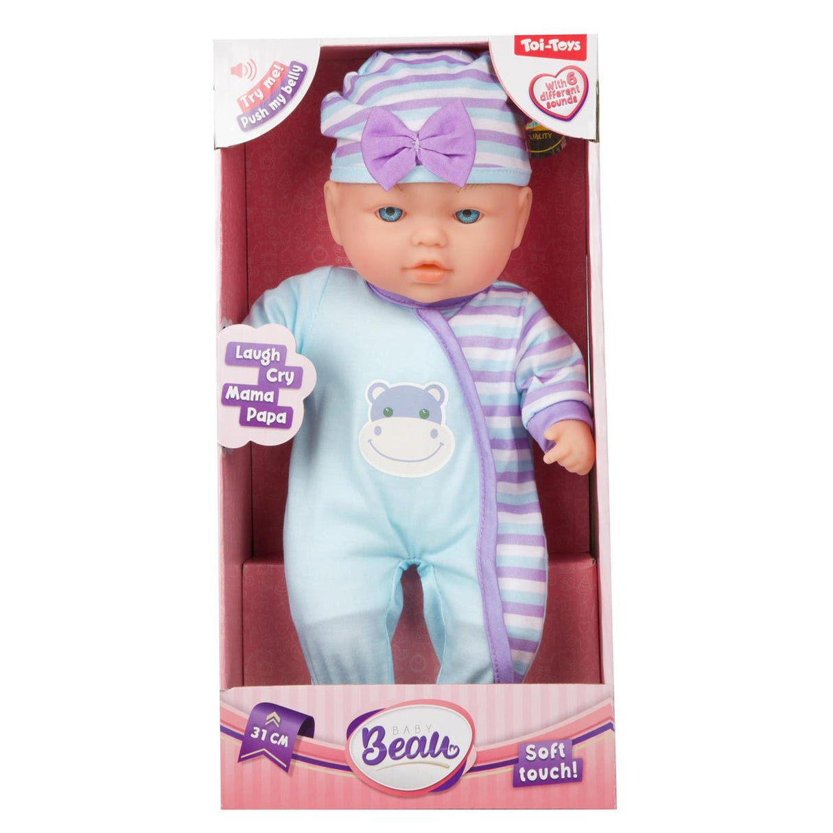Boneca Toi-toys beau soft 31cm com som