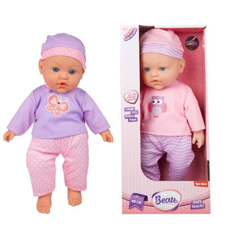 Toi-toys beau soft baby doll 40cm with sound