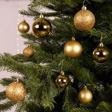 Decoris Christmas baubles mix plastic gold 30-piece