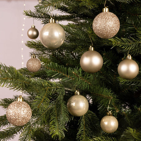 Decoris julekuler mix plastperle 30 stk