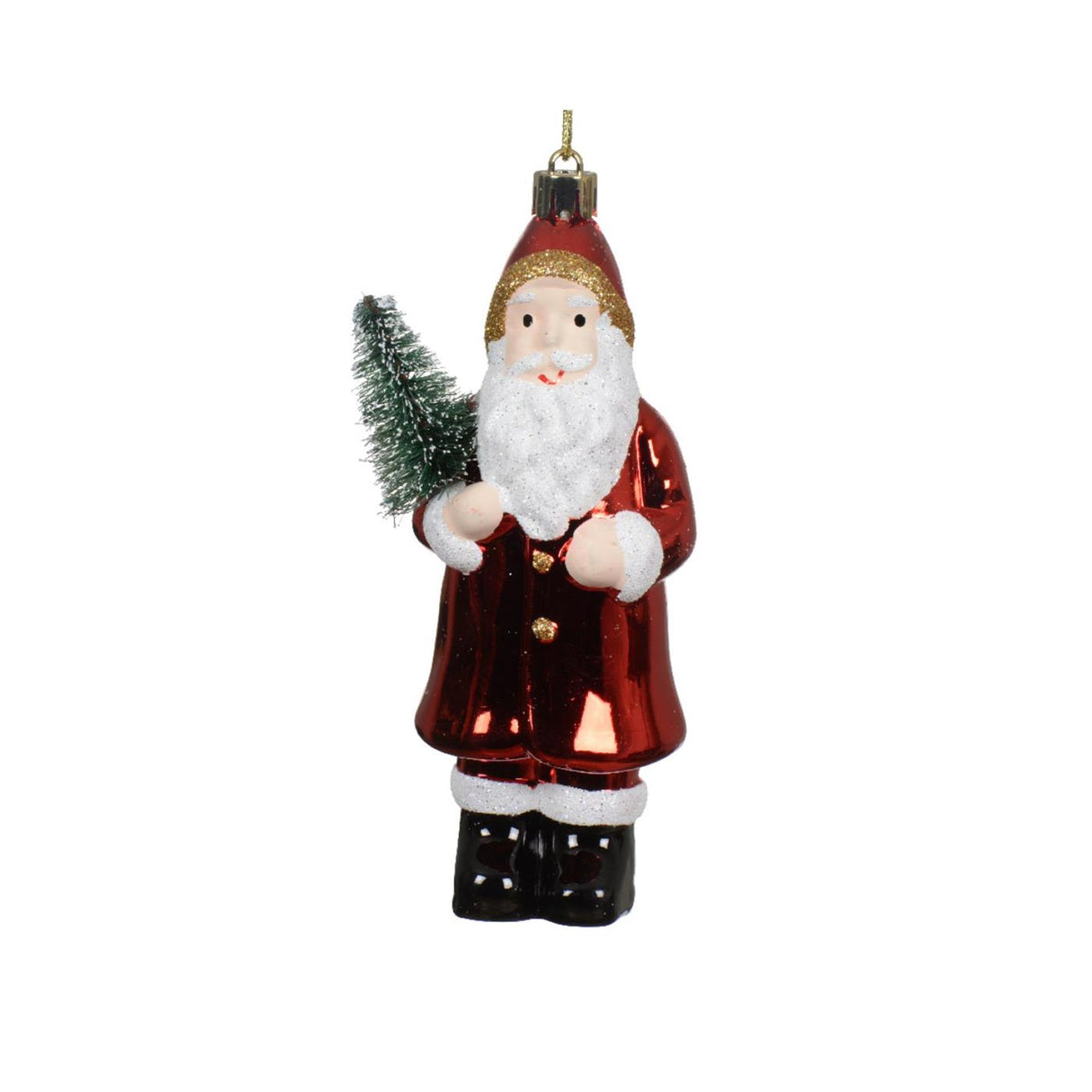 Decoris Christmas pendant Santa Claus plastic 15cm