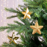 Decoris Christmas pendant star gold dia7cm 6-piece