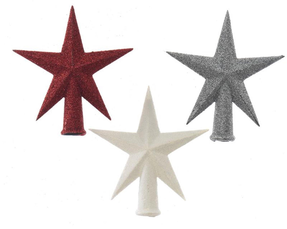 Decoris peak plastic glitter ø12x13cm
