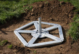 Ground anchor set for pole brush maxi
