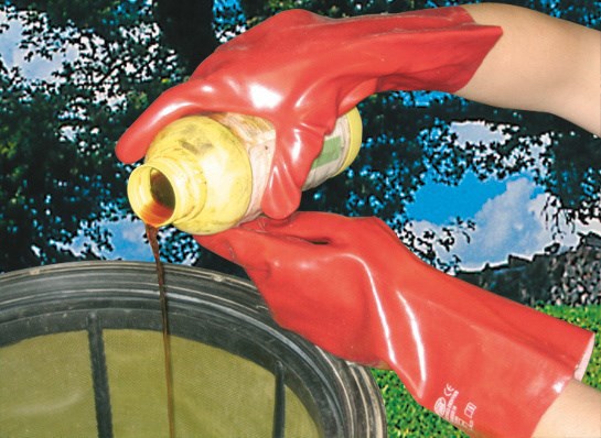 Keron products glove PVC red 35cm