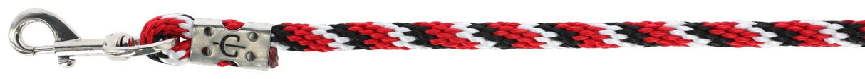 Abi products lead rope mustang karjn hook red black white