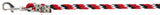 Abi products lead rope mustang karjn hook red black white