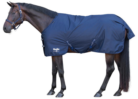 Abi Päerdsdecken Outdoor Rugbe Navy 135cm gro