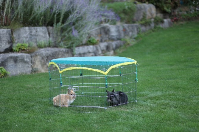 Rabbit run outdoor run 6 angular with protective net