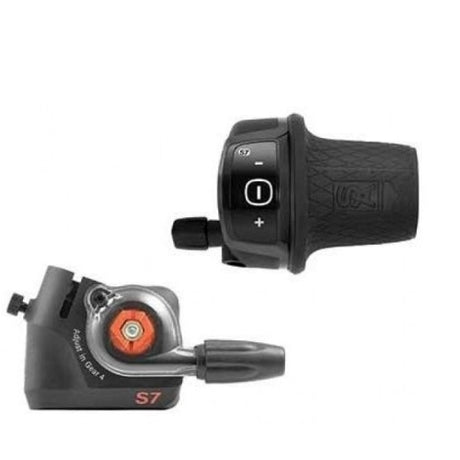 „Sram Hub“ pavarų perjungiklis dešinėje 7s