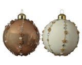 Decoris Weihnachtskugel-Set Glas 3-teilig Kamel 8cm
