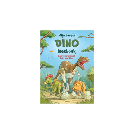 Deltas meng éischt Dinosaurier liesen Buch