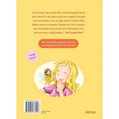 Deltas mo chéad banphrionsa ag léamh leabhar
