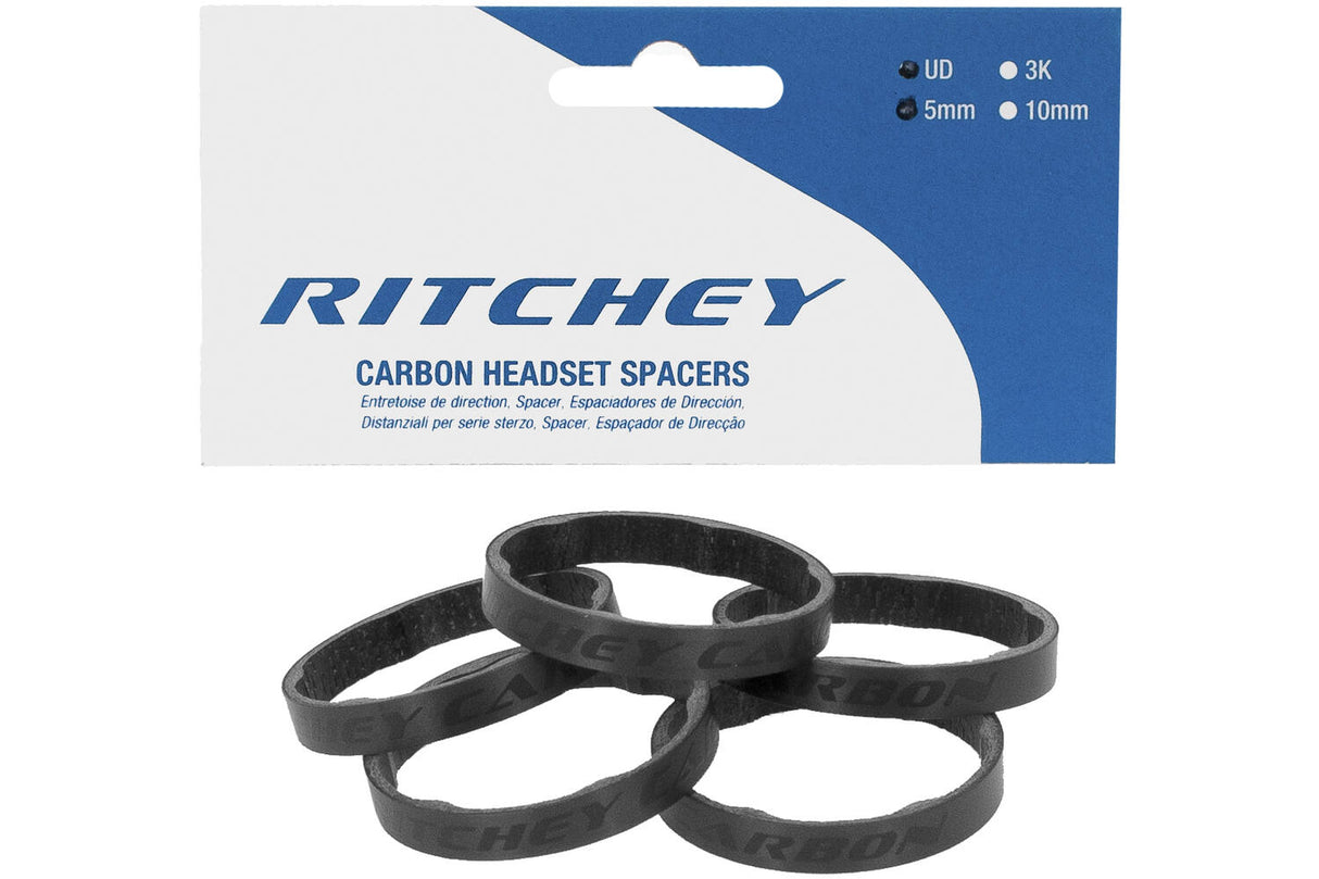 Ritchey wcs distančni set carbon ud mat 5 mm 5 kosov