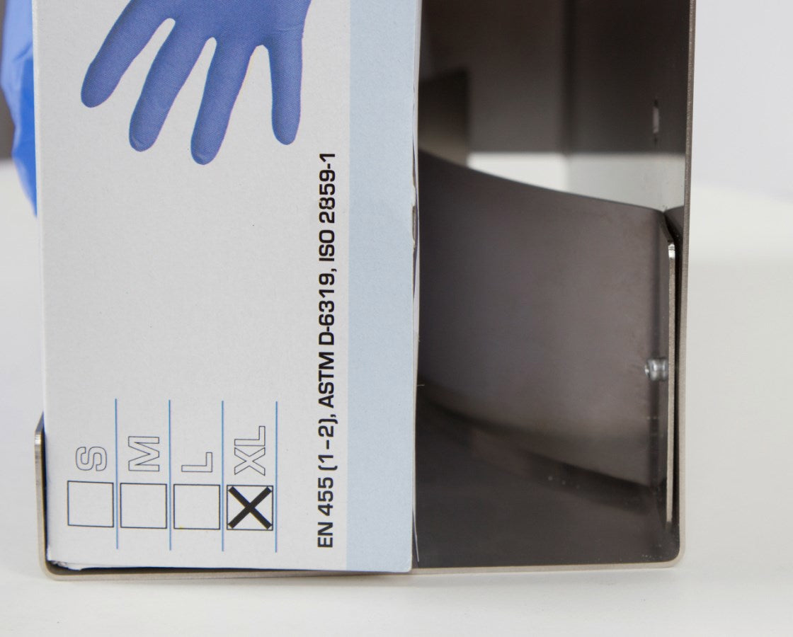 Wall holder for disposable gloves