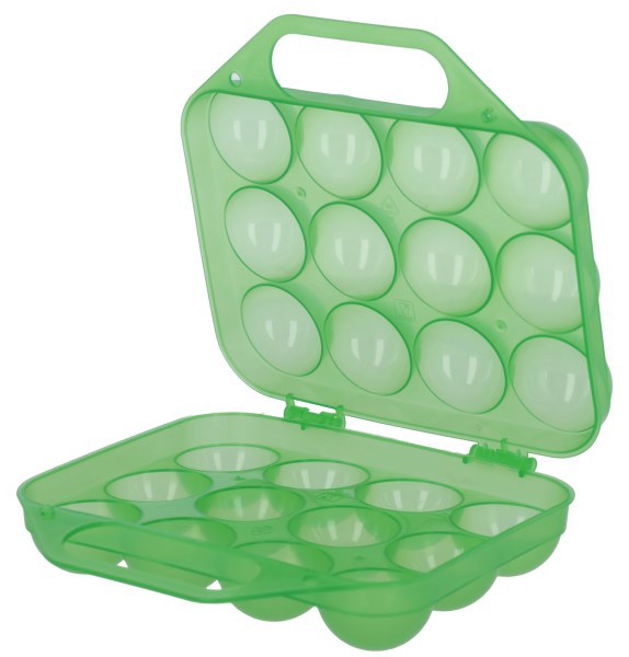 Kerbl plastic egg holder for 12 eggs, green