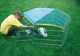 Rabbit run outdoor run 6 angular with protective net