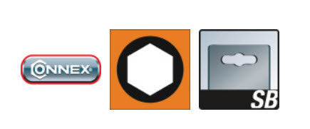 Juego de llaves hexagonales Connex de 6 caras, 2,5-8 mm, 6 piezas - coxt560206