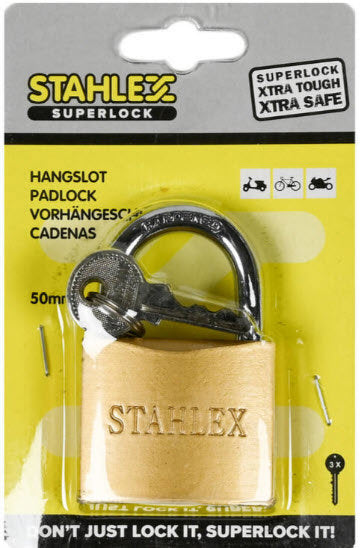 Producten hangslot superlock 50mm plus3sleutels