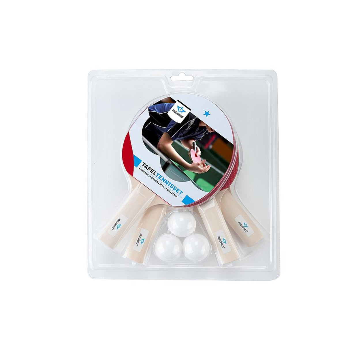 Set de tennis de table Engelhart 1 étoile, 7 pièces.