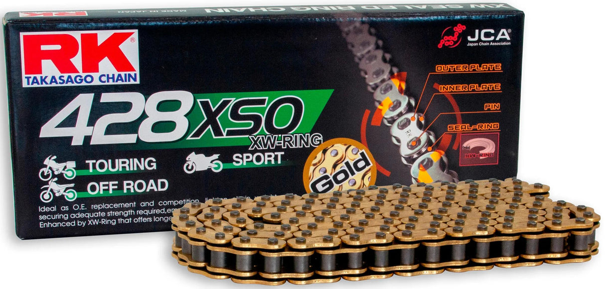 Rk chains 428 xso 138 c gold gold open