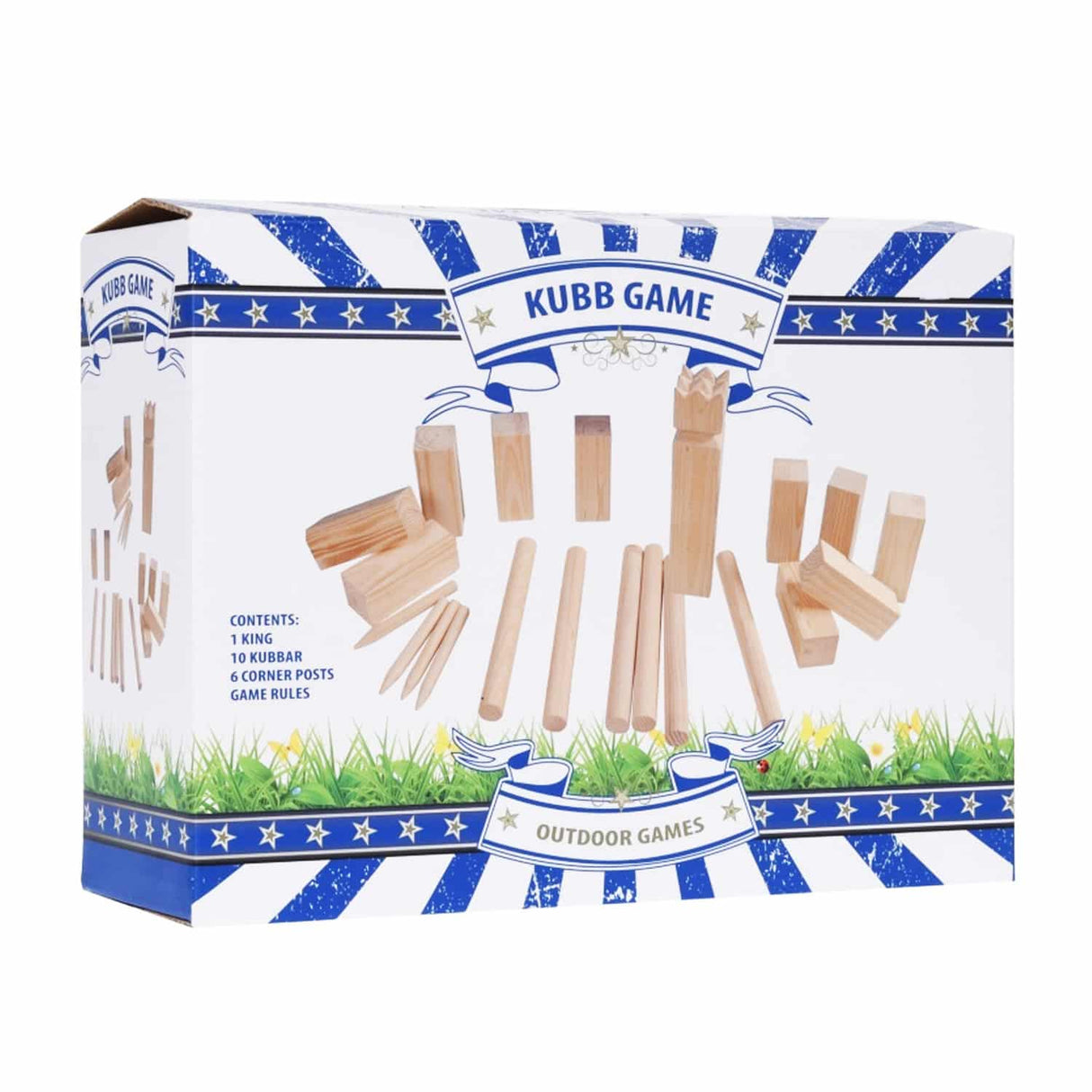 KUBB Set Large Wood FSC, 21dlg.