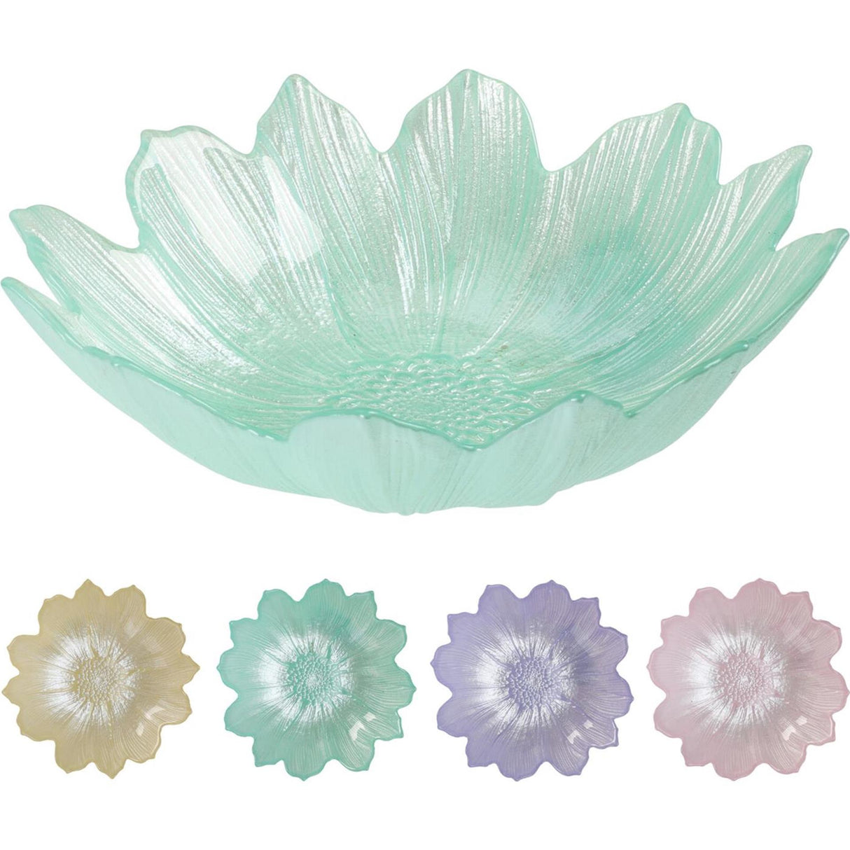 Home styling bowl glass ø16cm 4 ass. color