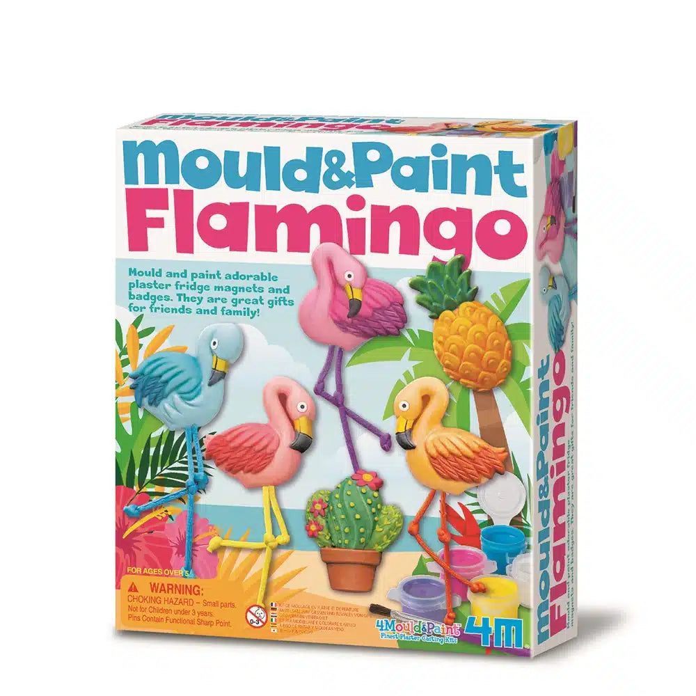 Damm 4m Flamingo Gipsgoss a Molerei mat Magnete