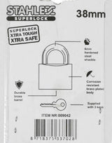 Producten hangslot superlock 38mm plus3sleutels