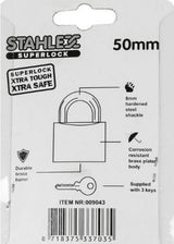 Producten hangslot superlock 50mm plus3sleutels